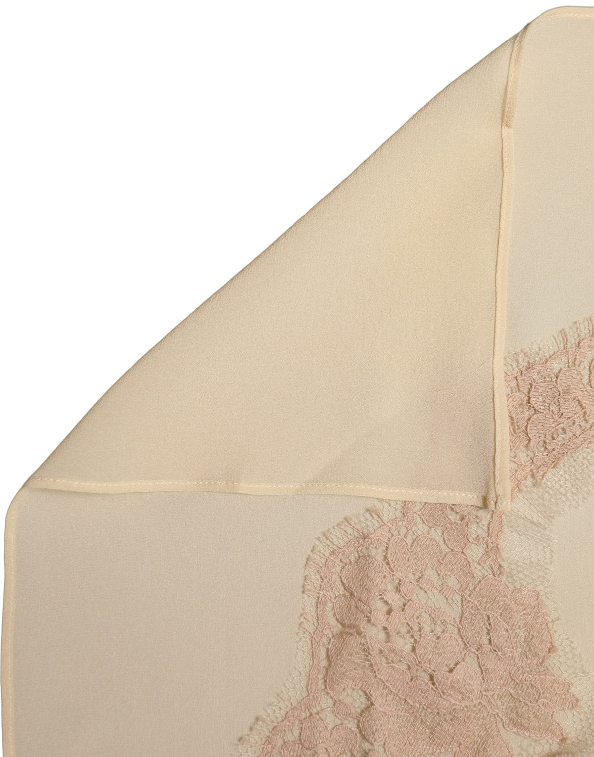 Dolce & Gabbana Light Beige Ornate Lace Neck Shawl Scarf