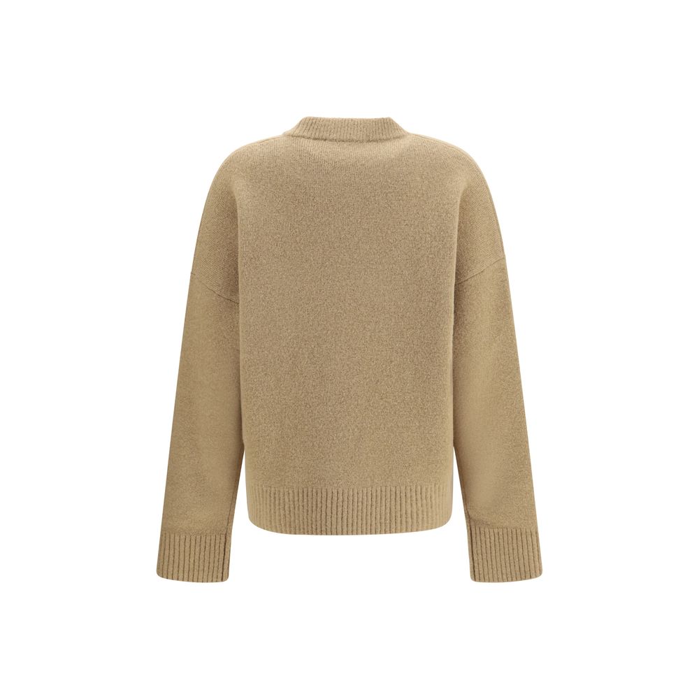 Ami Paris Beige Alpaca Vicugna Pacos Sweatshirt