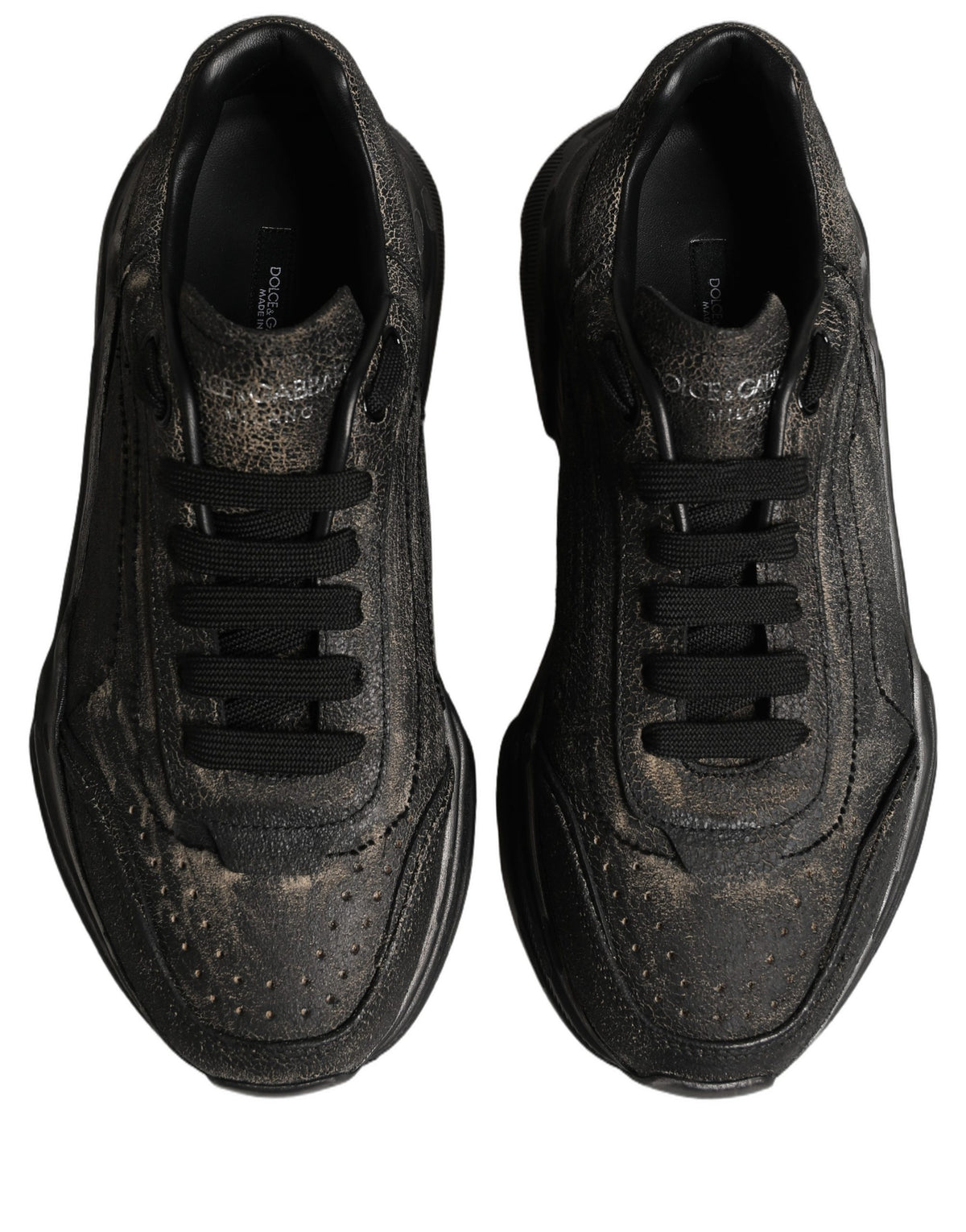Dolce & Gabbana Black Daymaster Low Top Sneakers Shoes