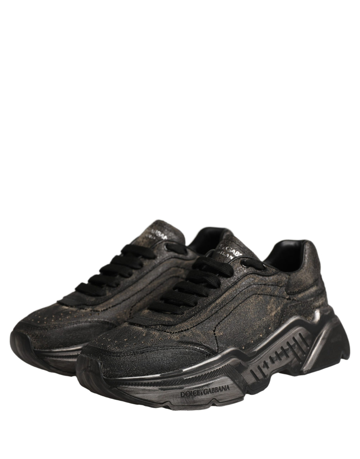 Dolce & Gabbana Black Daymaster Low Top Sneakers Shoes