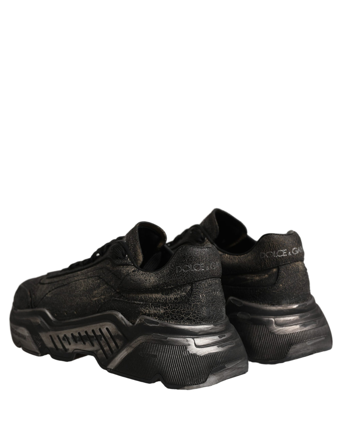 Dolce & Gabbana Black Daymaster Low Top Sneakers Shoes