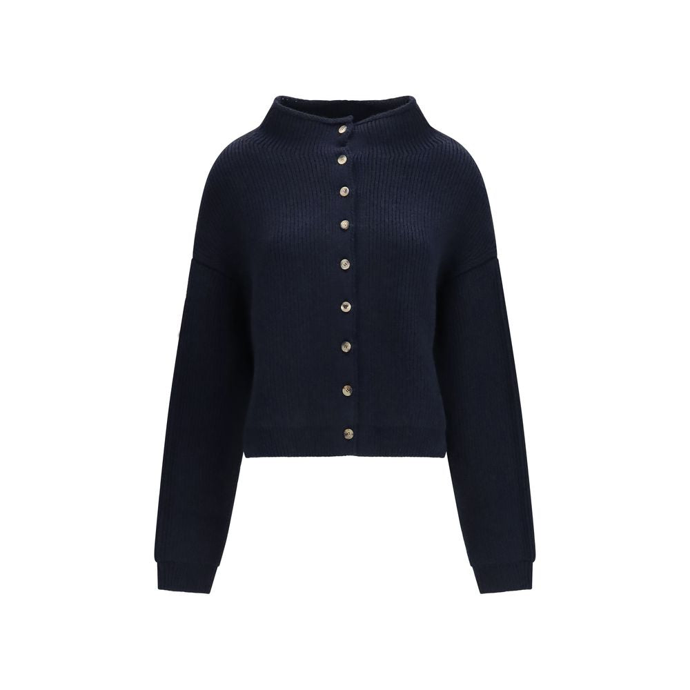 Khaite Blue Cashmere Cardigan