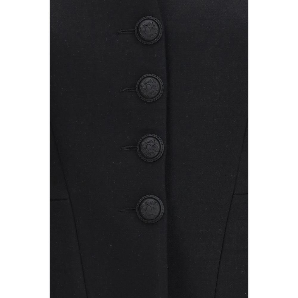 Nissa Black Polyester Jacket