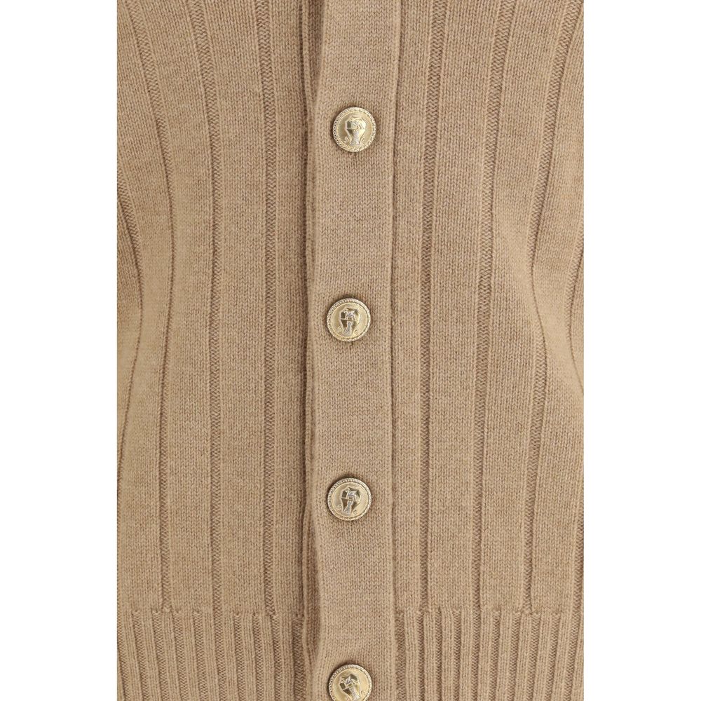 Brunello Cucinelli Beige Cashmere Cardigan