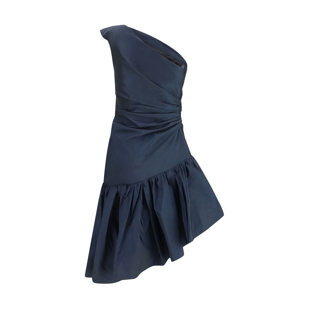 Sara Roka Blue Polyester Cocktail Dress