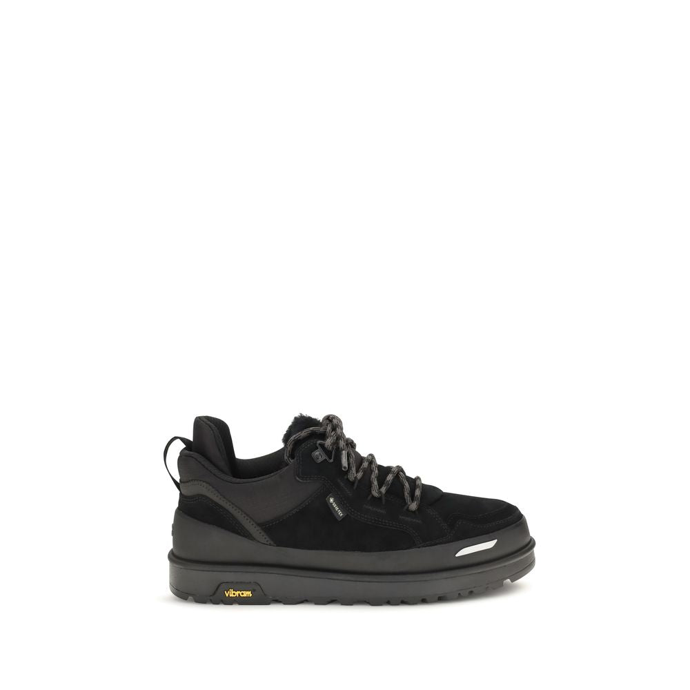 UGG Black Calf Leather Bos Taurus Athletic Sneakers
