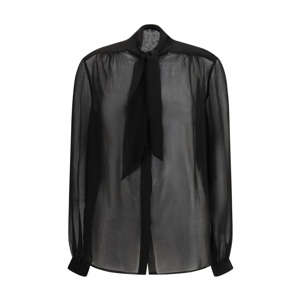 Lardini Black Viscose Blouse