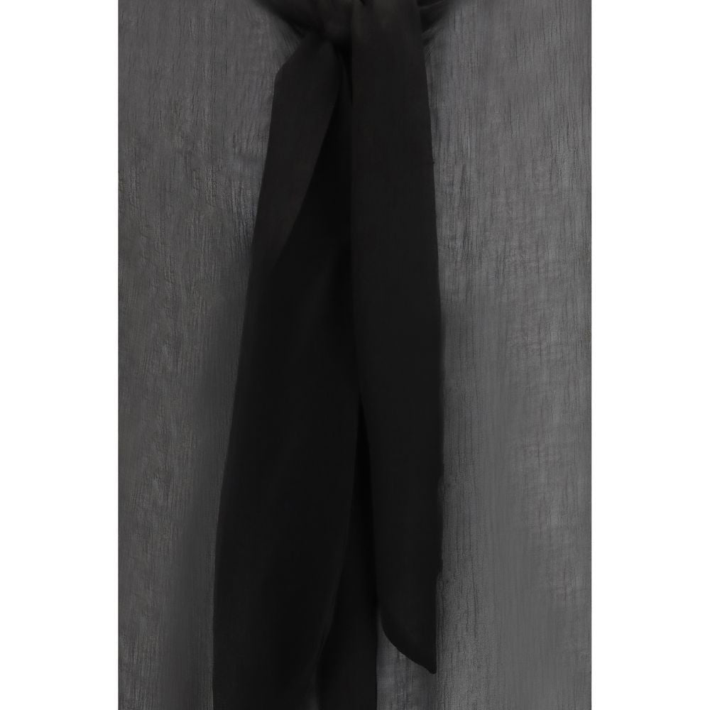 Lardini Black Viscose Blouse