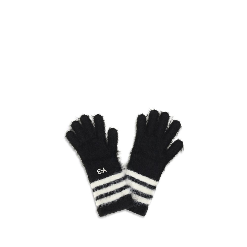 Y-3 Black Recycled Polyamide Gloves