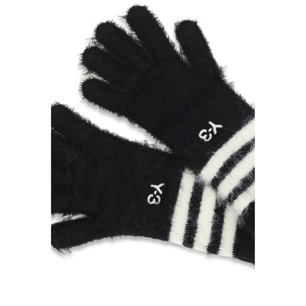 Y-3 Black Recycled Polyamide Gloves