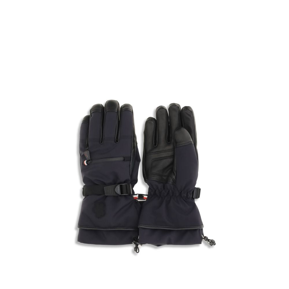 Moncler Grenoble Blue Nylon Gloves