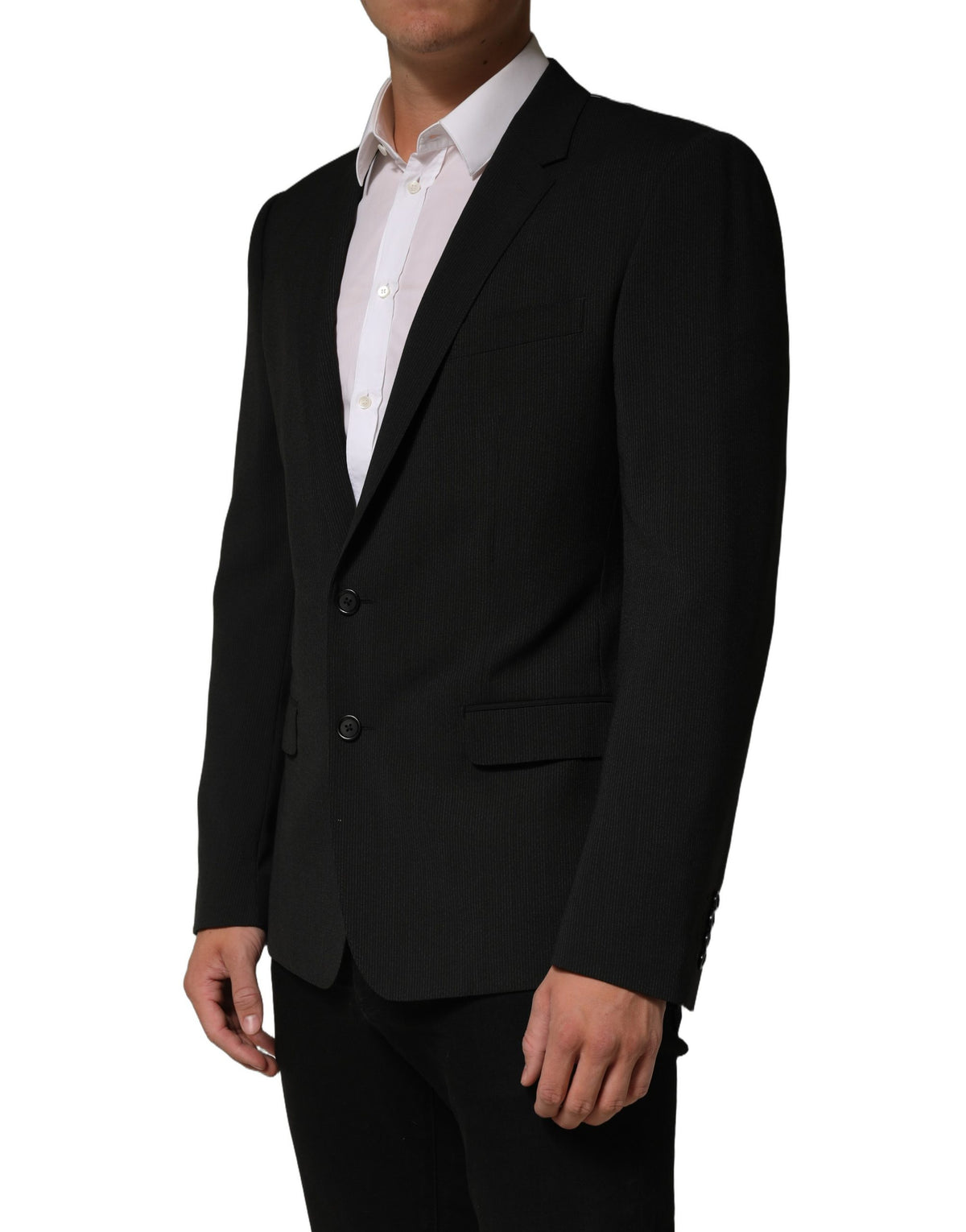 Dolce & Gabbana Dark Gray MARTINI Men Single Breasted Jacket