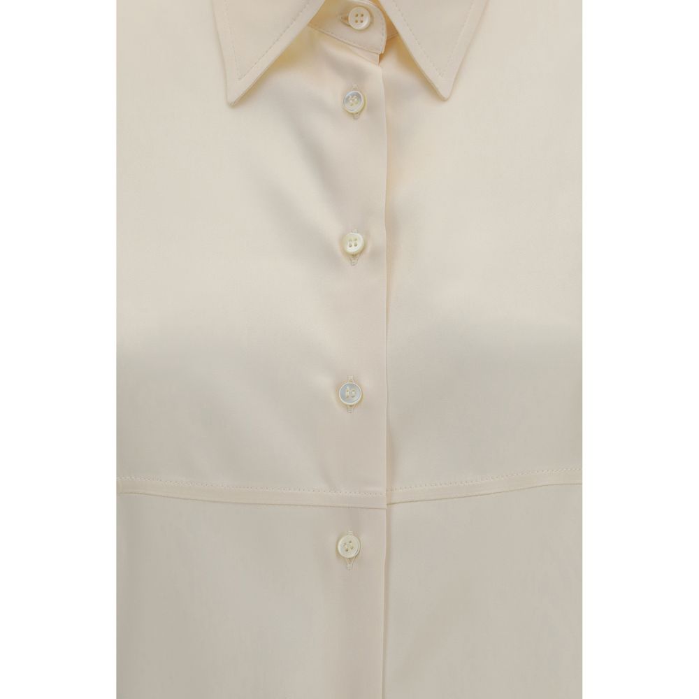 Brunello Cucinelli Beige Silk Shirt