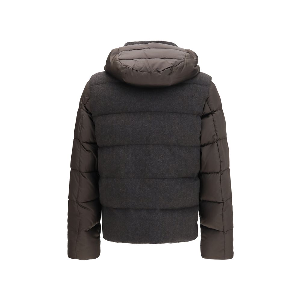 MooRER Gray Goose Down Full-Length Jacket