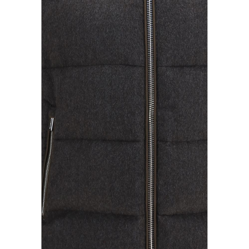 MooRER Gray Goose Down Full-Length Jacket