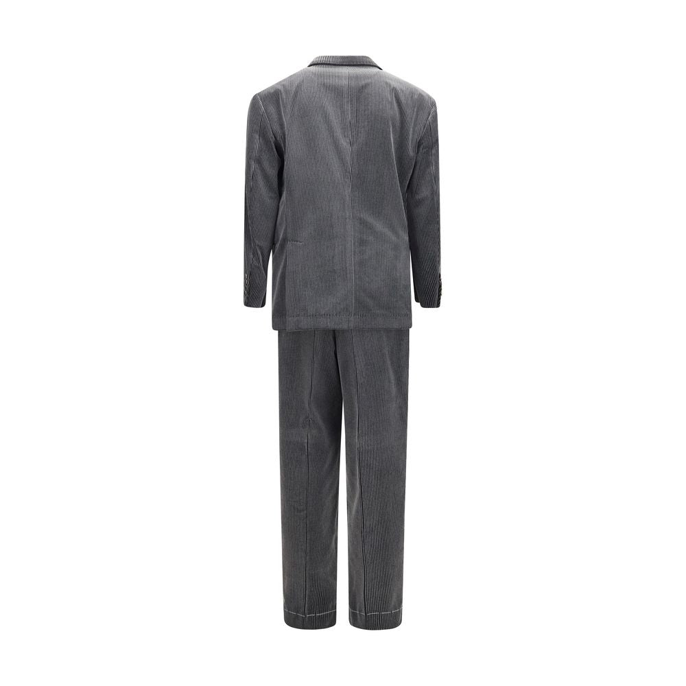 Brunello Cucinelli Gray Cotton Suit