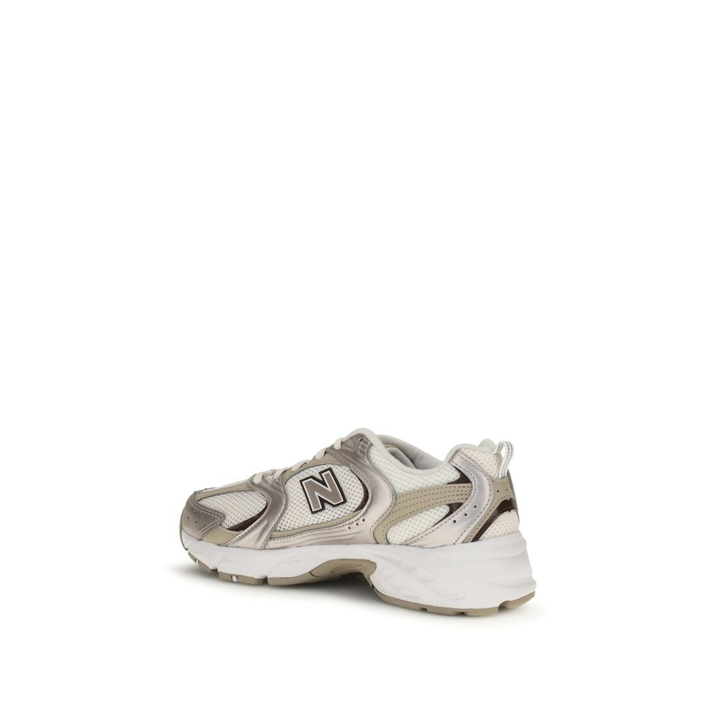 New Balance Beige Fabric Athletic Sneakers