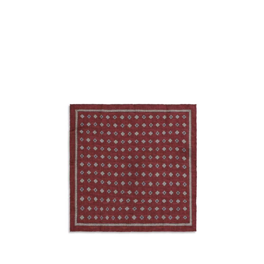 Brunello Cucinelli Multicolor Silk Pocket Square