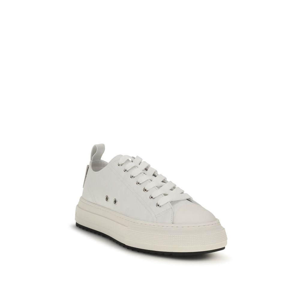 Dsquared² White Polyethylene Platform Sneakers