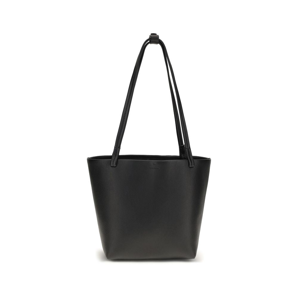 The Row Black Calf Leather Bos Taurus Shoulder Bag