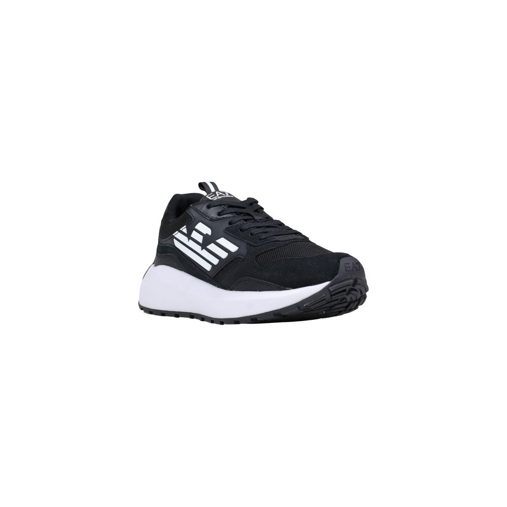 EA7 Emporio Armani Black And White Polyethylene Athletic Sneakers