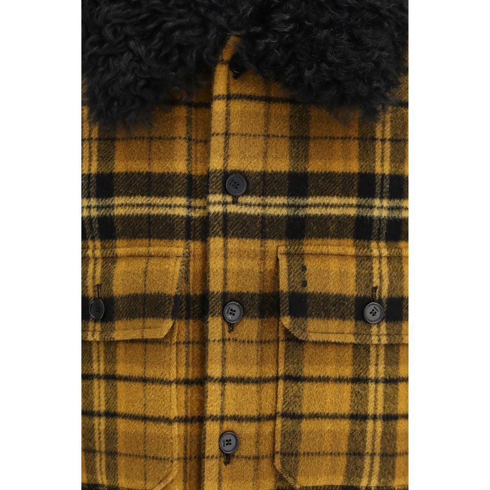 Fendi Multicolor Wool Oves Aries Full-Length Jacket