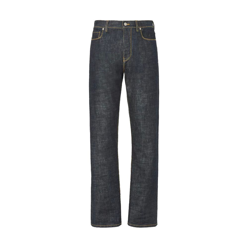 Fendi Blue Cotton Slim Fit Jeans