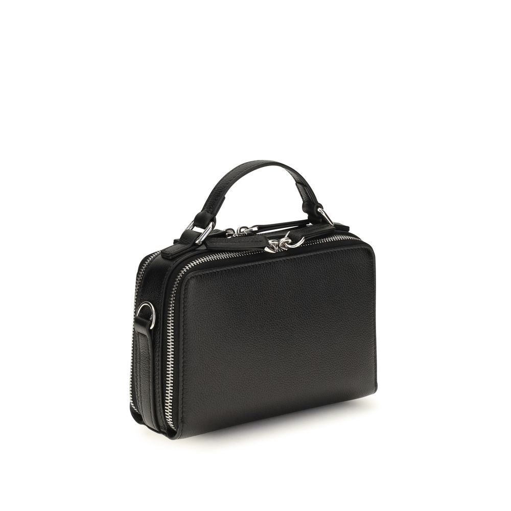Fendi Black Calf Leather Bos Taurus Shoulder Bag