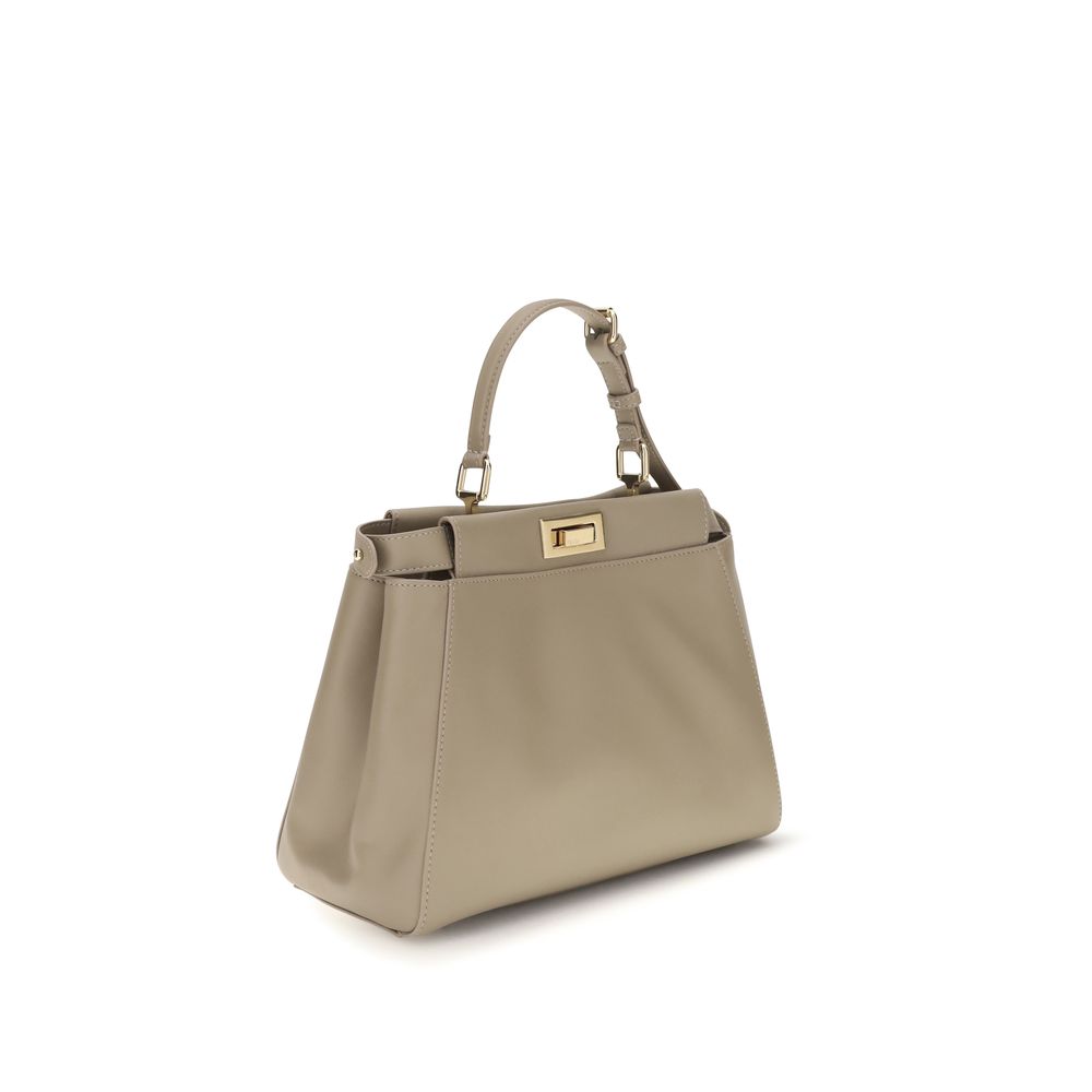 Fendi Beige Calf Leather Bos Taurus Shoulder Bag