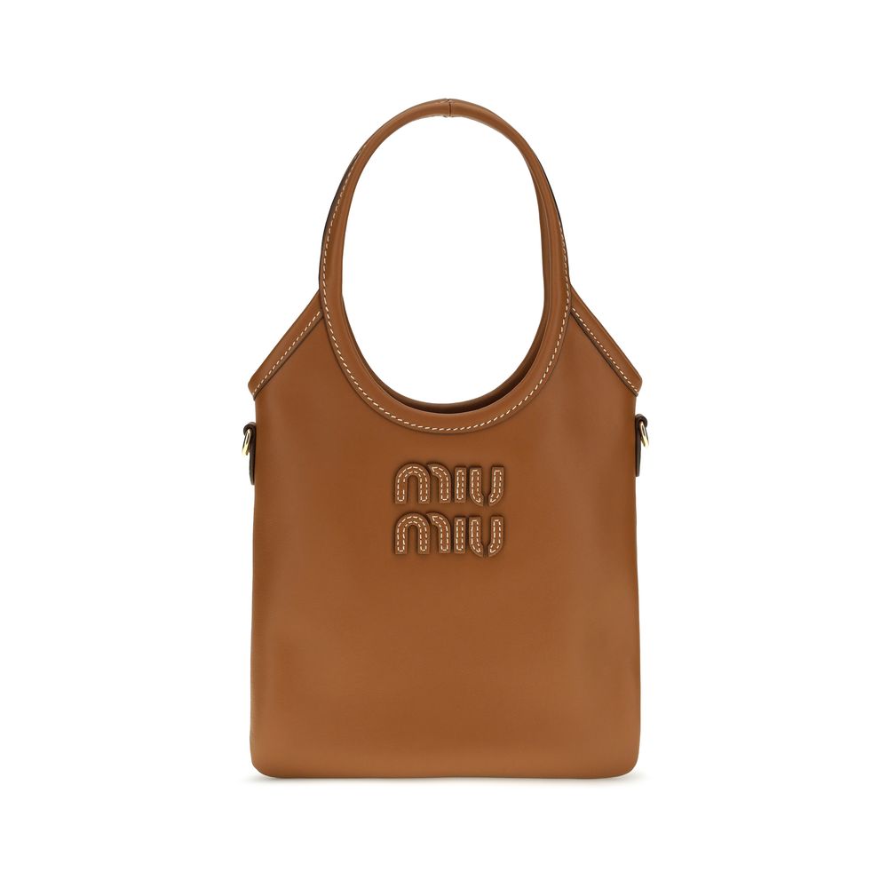 Miu Miu Brown Calf Leather Bos Taurus Handbag