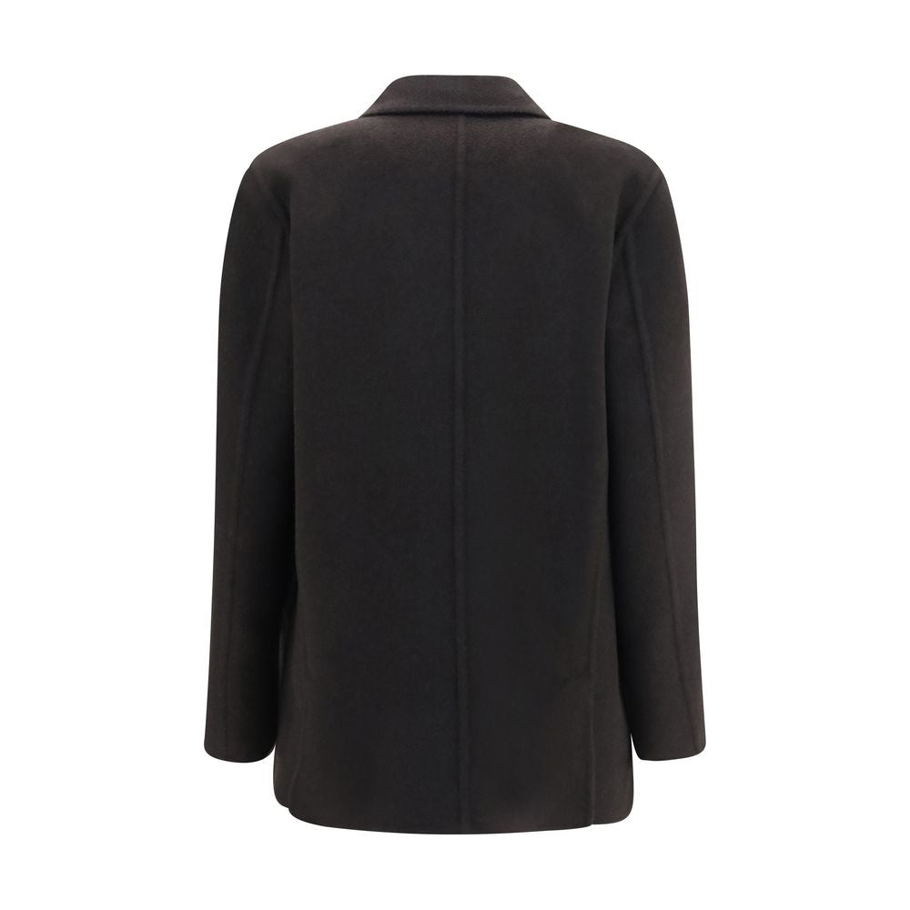 The Row Brown Cashmere Full-Length Jacket