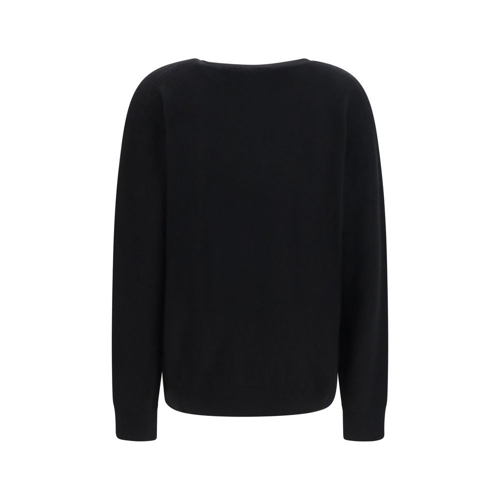 The Row Black Cashmere Sweater