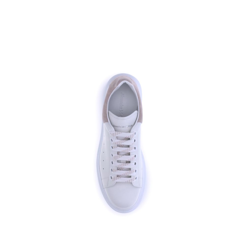 Alexander McQueen White Calf Leather Bos Taurus Platform Sneakers