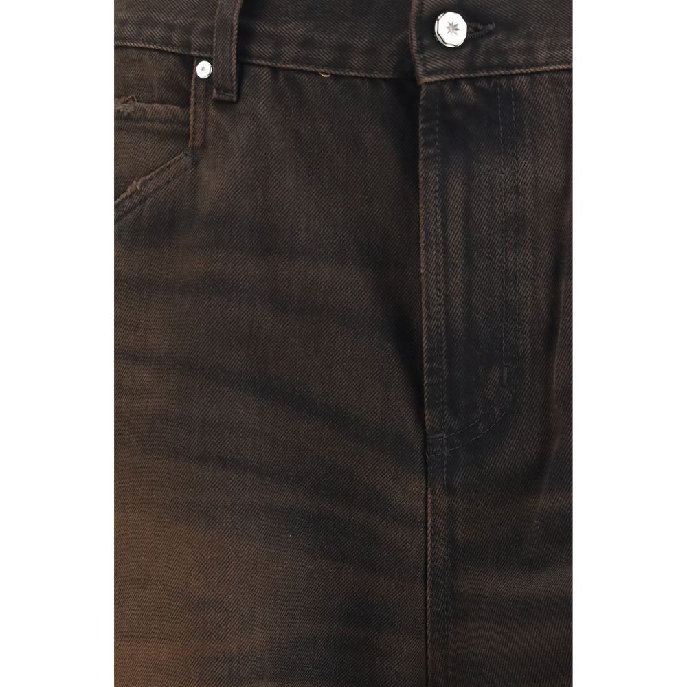 PDF Channel Brown Cotton Jeans Denim