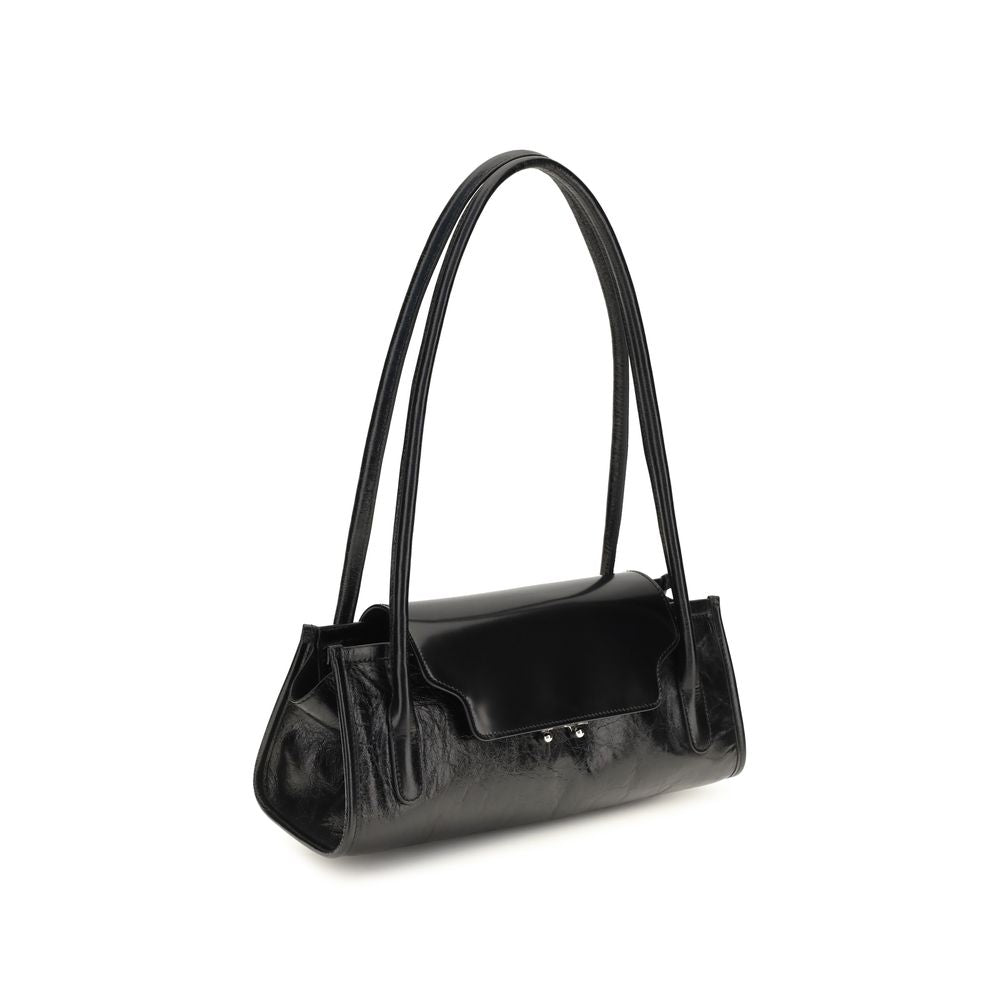 Marni Black Calf Leather Bos Taurus Shoulder Bag