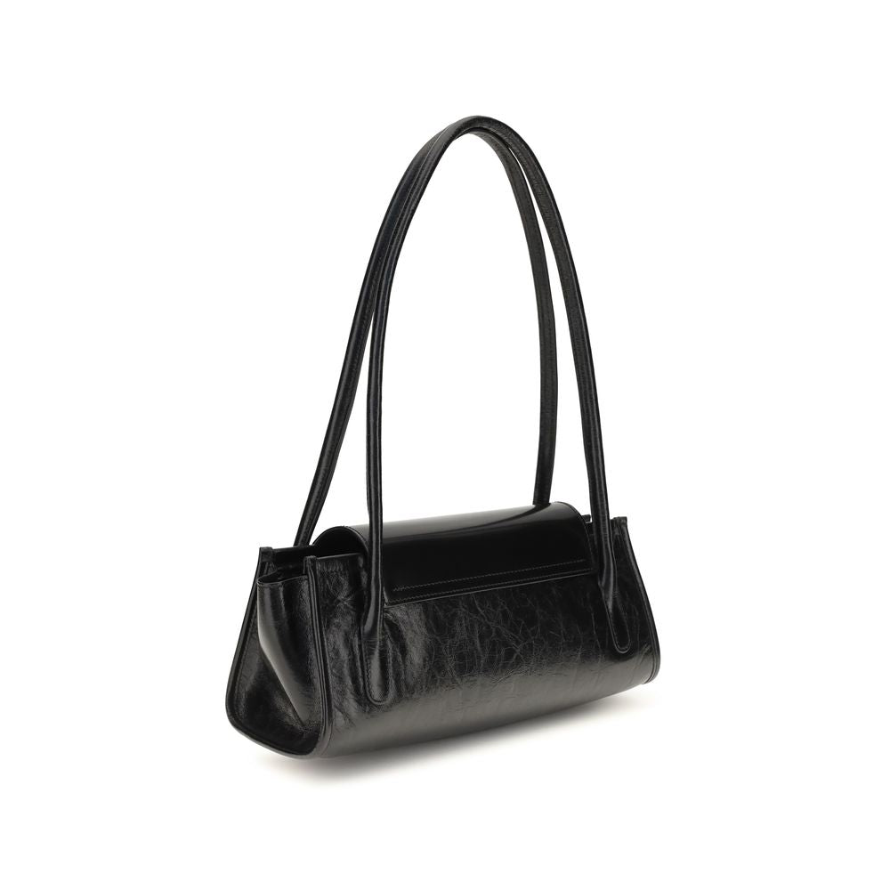 Marni Black Calf Leather Bos Taurus Shoulder Bag
