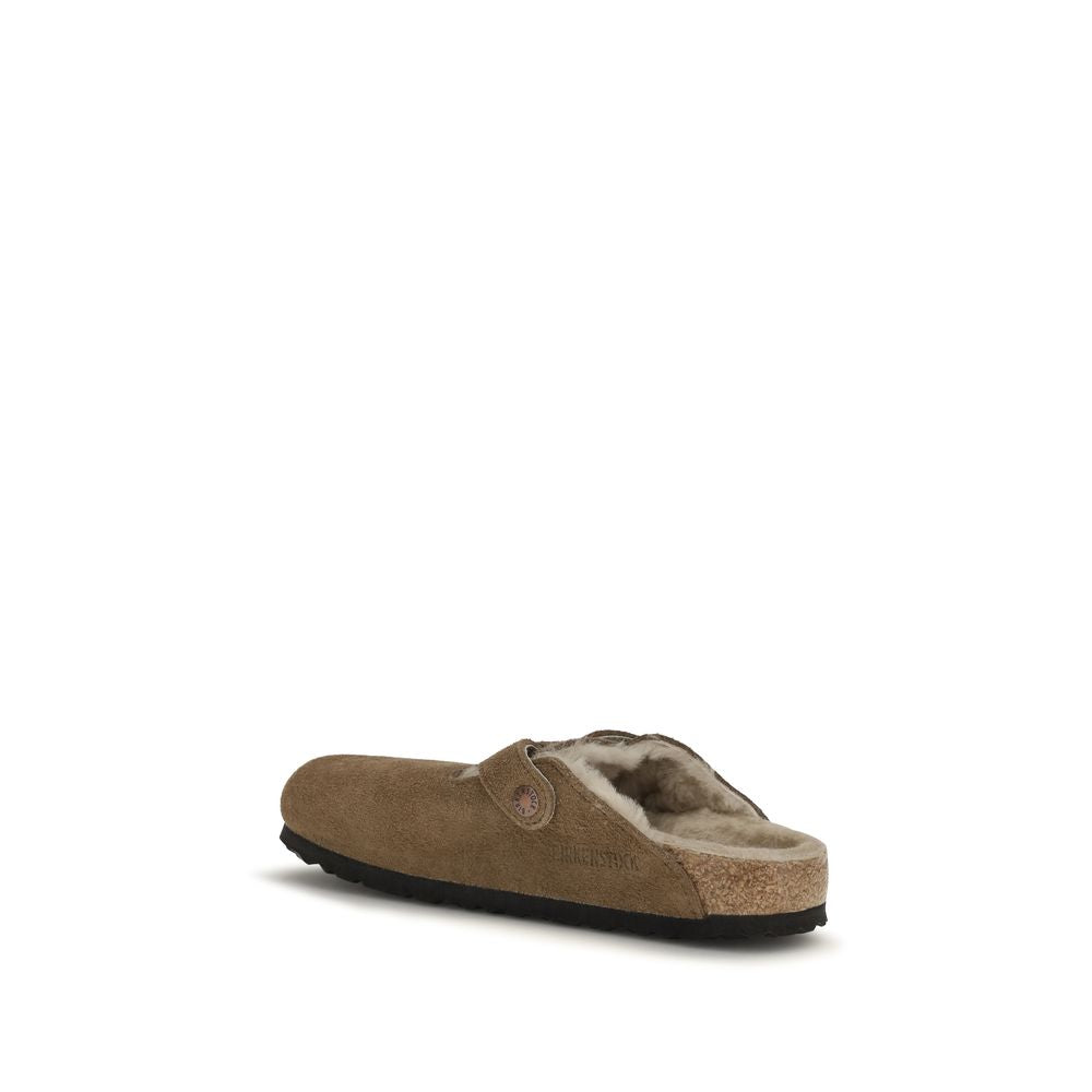 BIRKENSTOCK 1774 Brown Suede Leather Mules