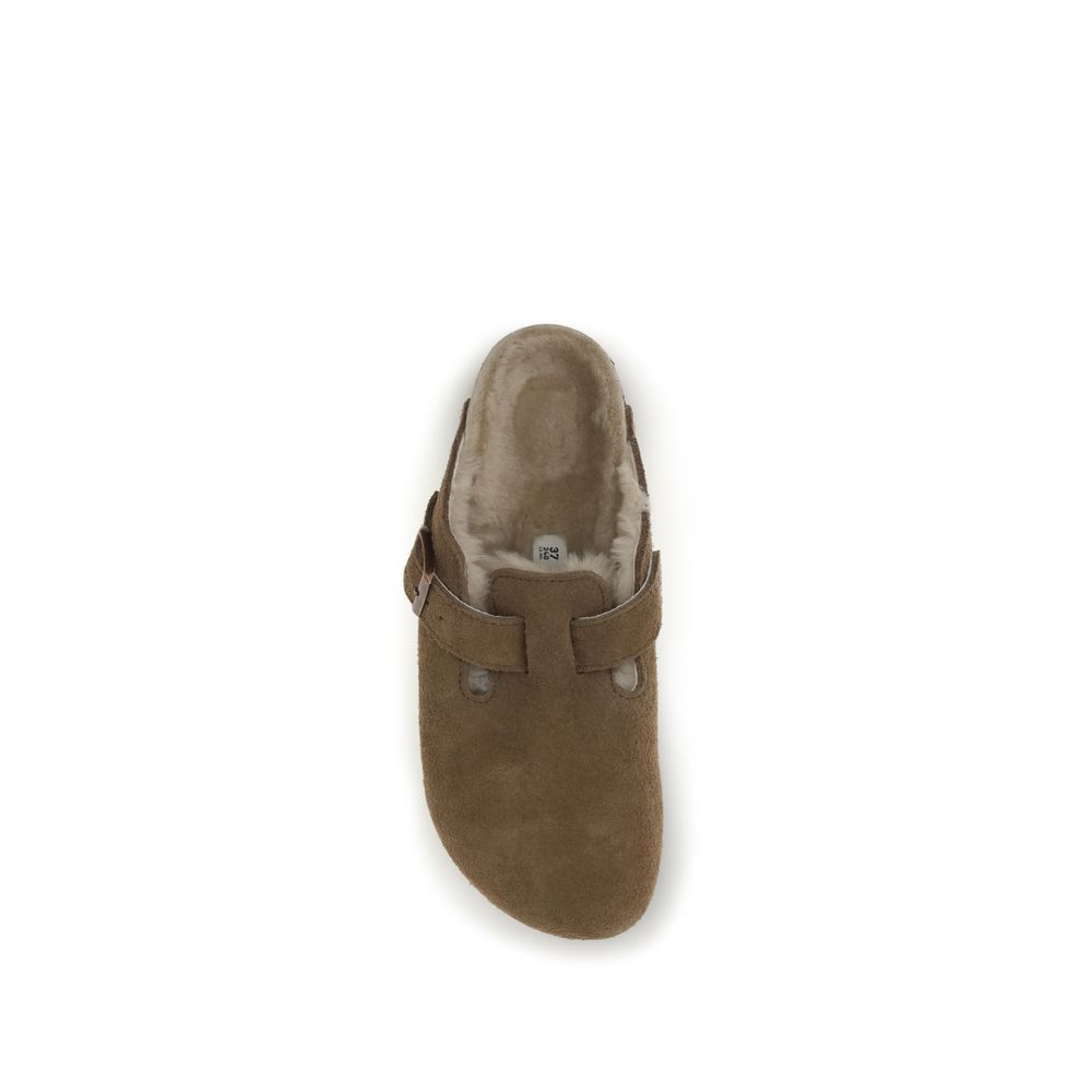 BIRKENSTOCK 1774 Brown Suede Leather Mules