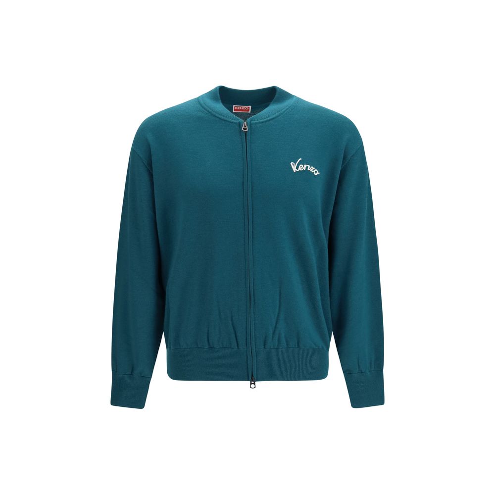 Kenzo Bicolor Wool Oves Aries Cardigan