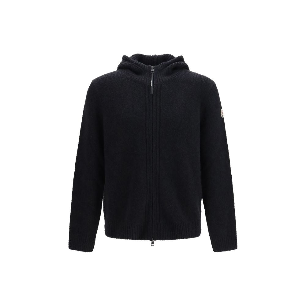 Moncler Black Wool Oves Aries Hoodie