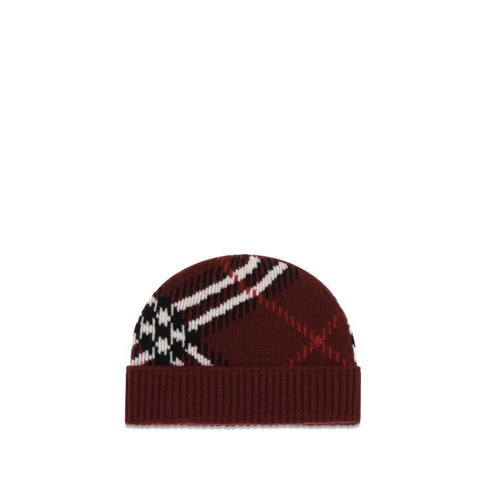 Burberry Bordeaux Cashmere Beanie