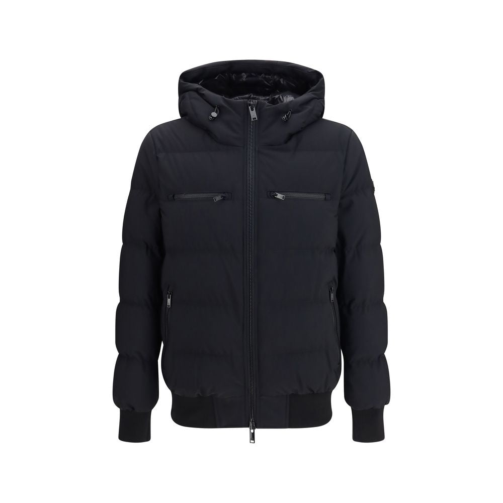 Moose Knuckles Black Nylon Full-Length Jacket