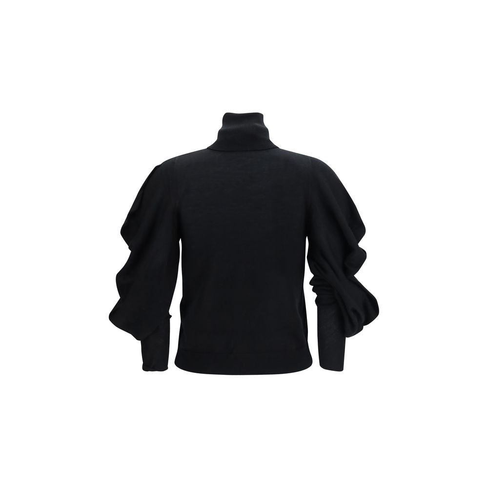 Blumarine Black Wool Oves Aries Turtleneck