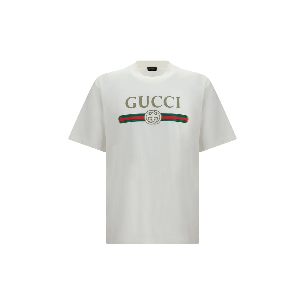 Gucci White Cotton T-Shirt