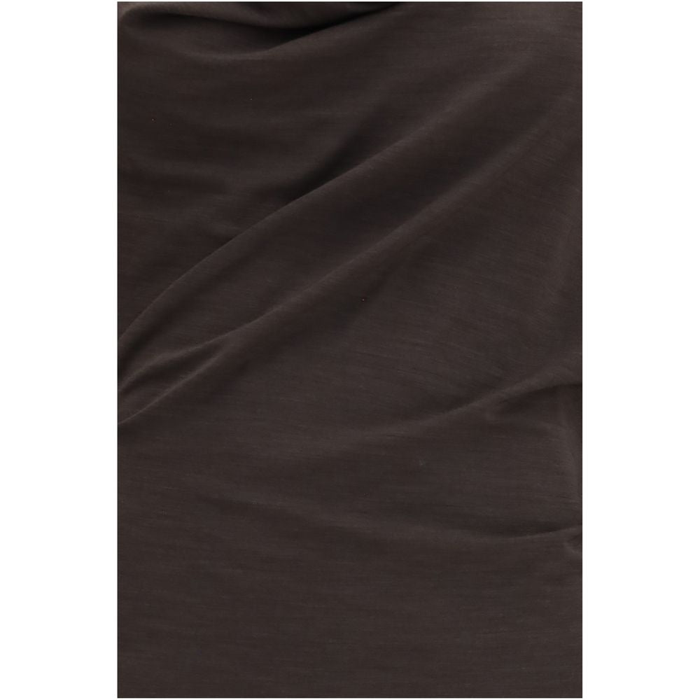 Brunello Cucinelli Brown Wool Oves Aries Casual Dress