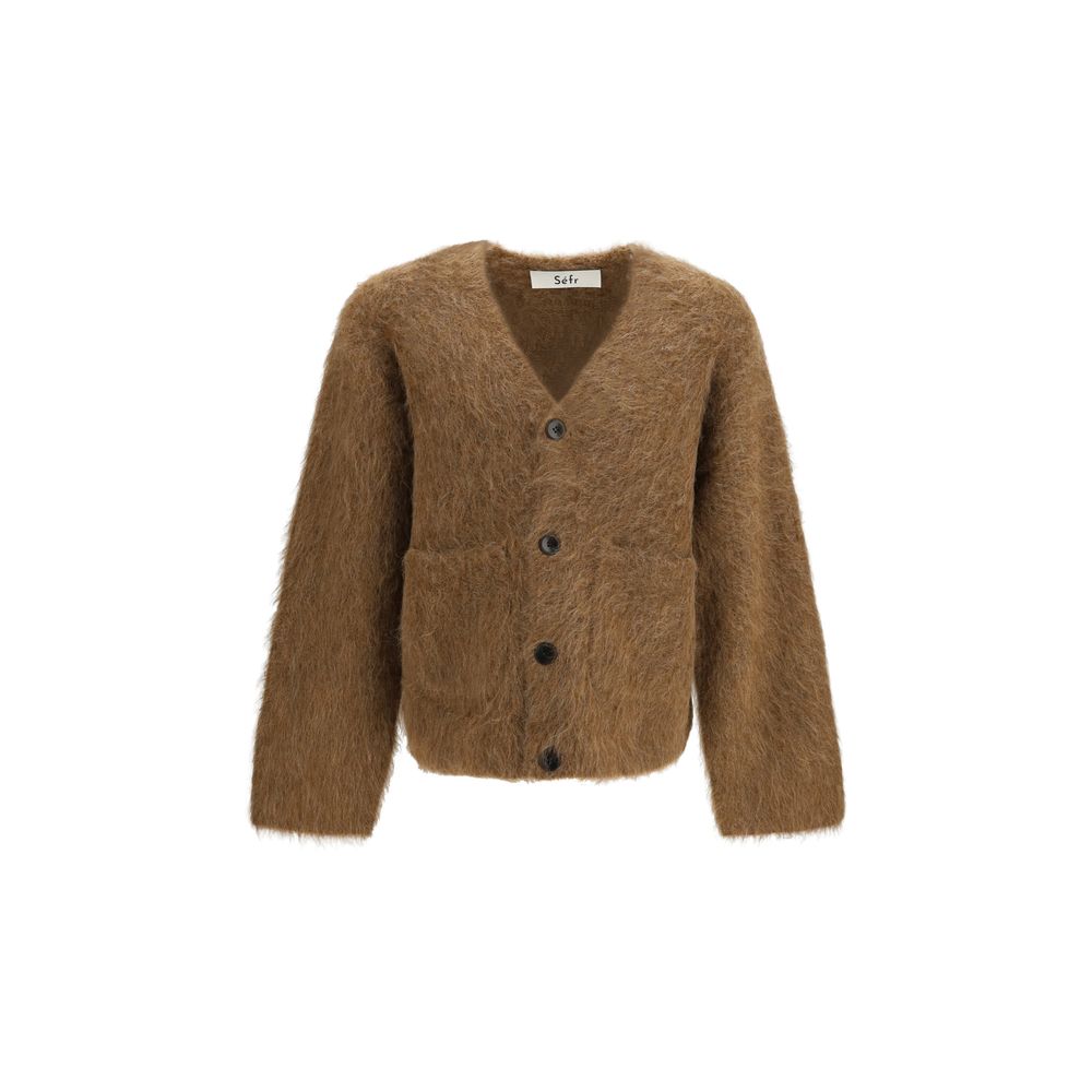 SÉFR Brown Spandex Cardigan