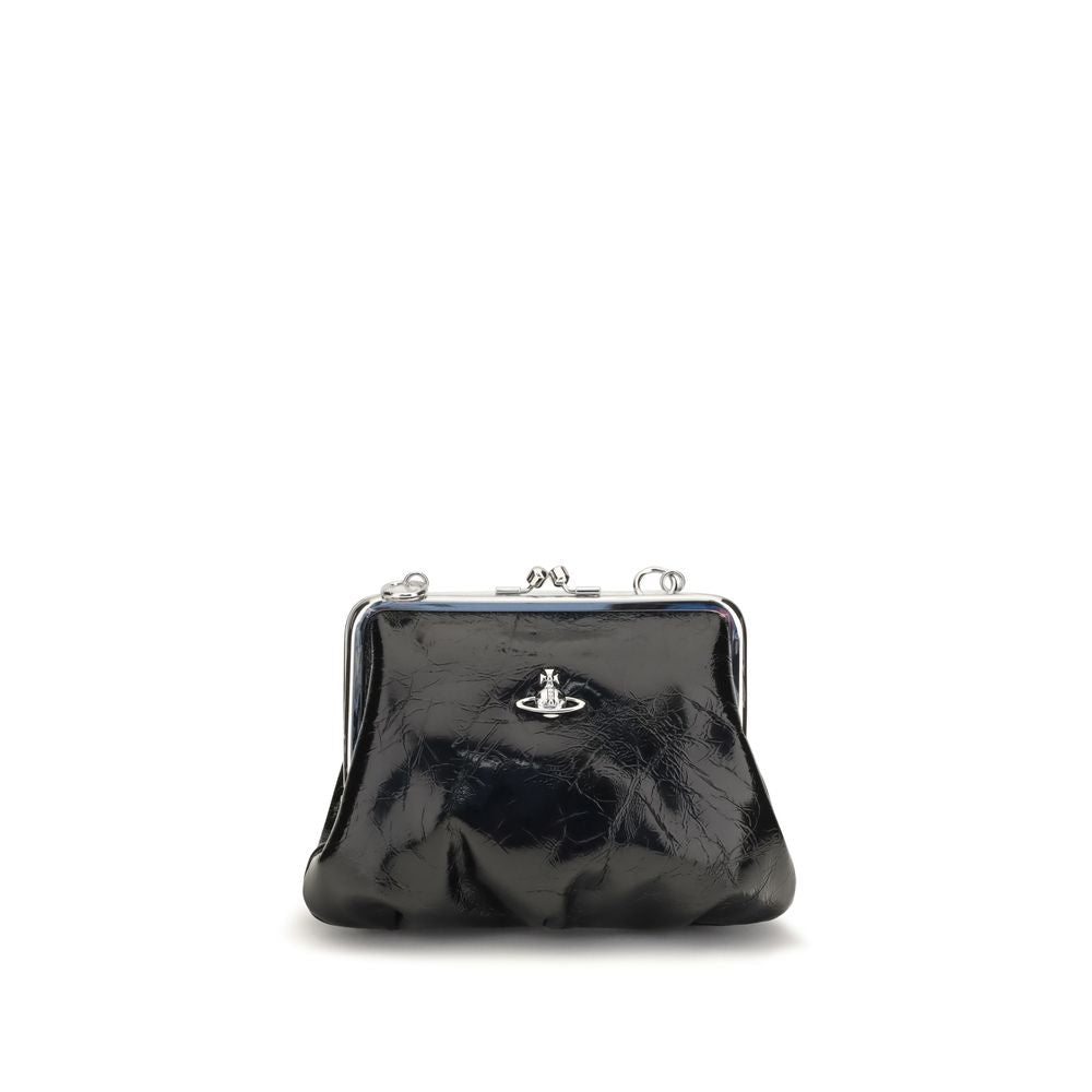 Vivienne Westwood Black Calf Leather Bos Taurus Wallet