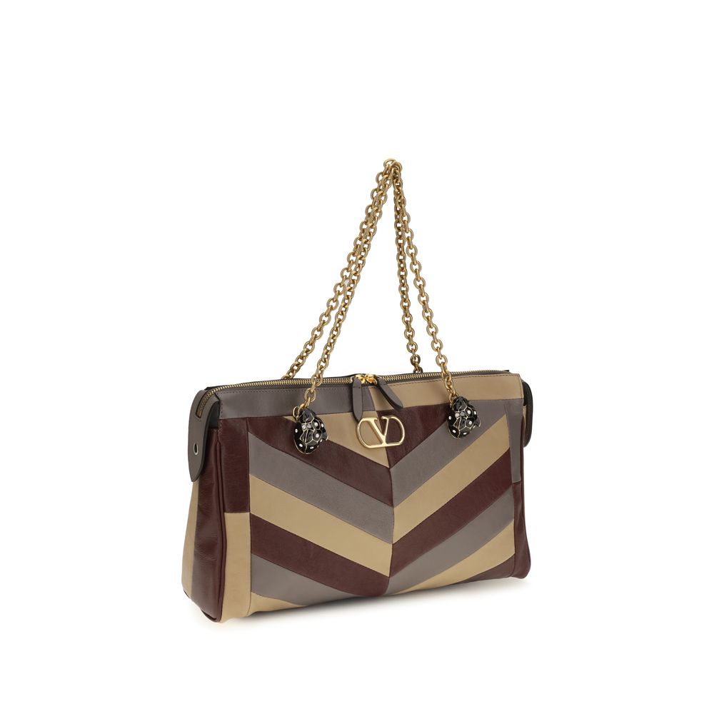 Valentino Garavani Multicolor Napa Leather / Calf Bos Taurus Shoulder Bag