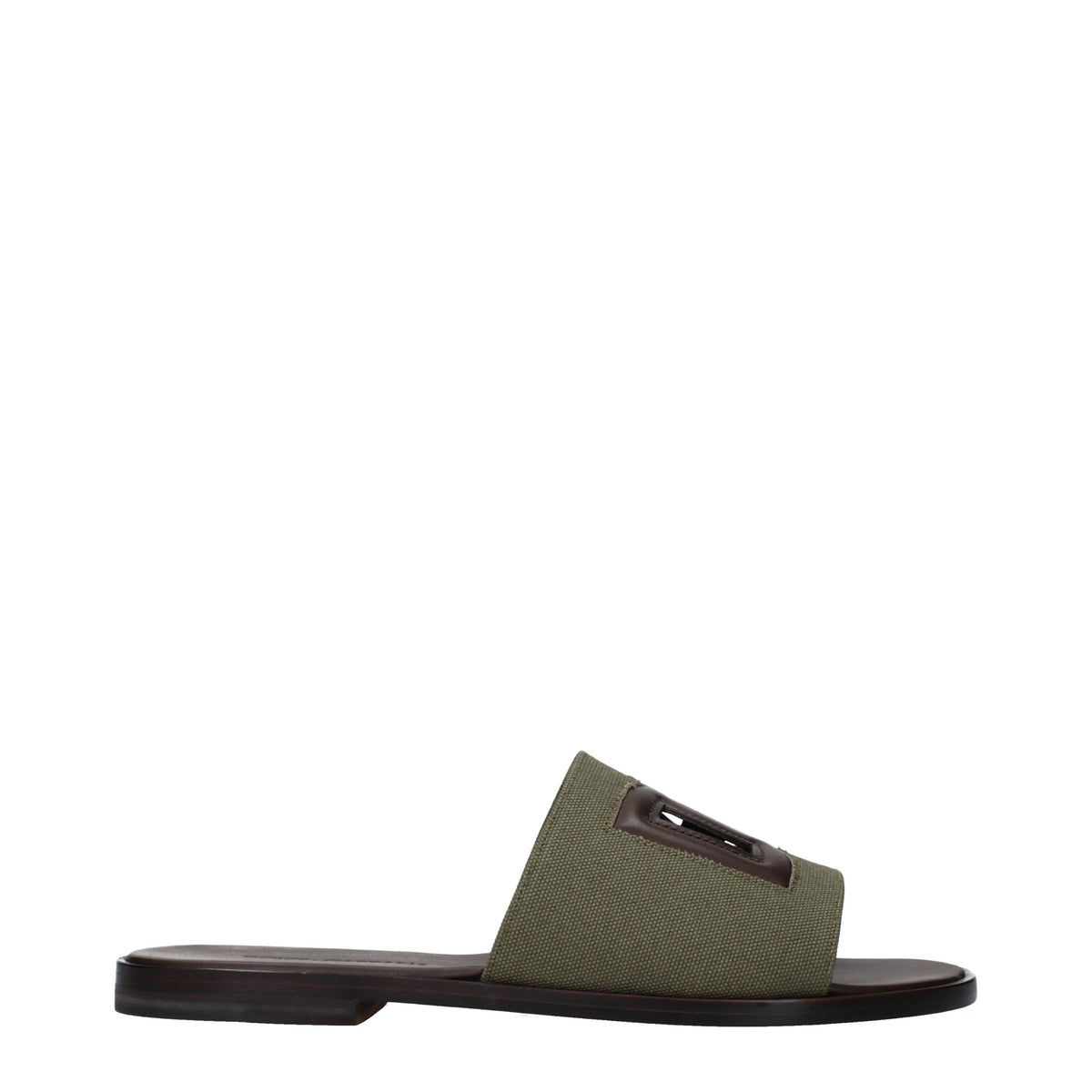 Dolce & Gabbana Green Fabric Slippers