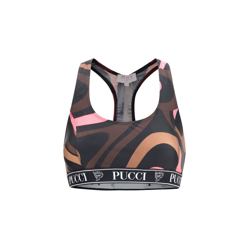 Emilio Pucci Multicolor Polyamide Sport Bra